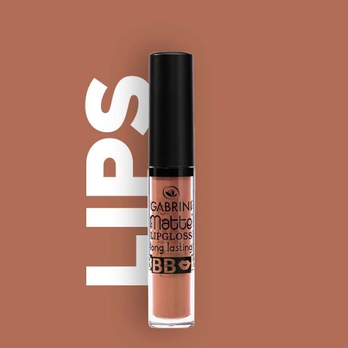 Luciu de buze, mat, cu efect de durata, 10 cappucino, Gabrini, 6ml