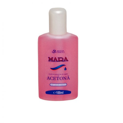 Dizolvant cu acetona, pentru unghii, Mara, 100ml