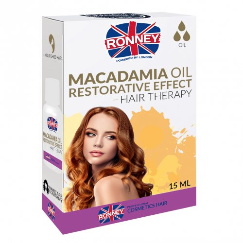 Ulei de par profesional pentru Hidratare, Hair Oil Macadamia Restorative Complex,Ronney, 15ml