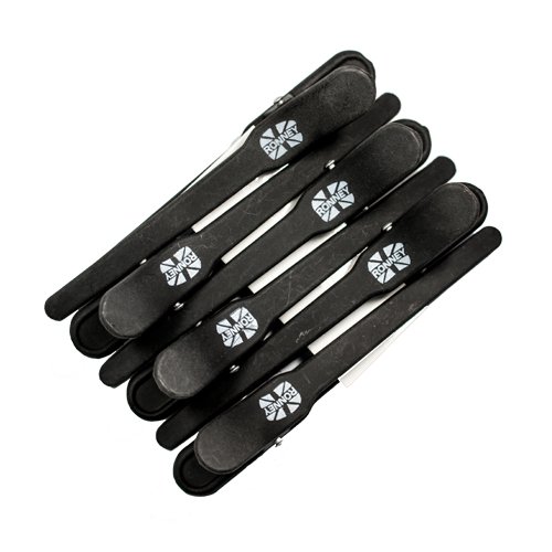 Set Clipsuri Profesionale pentru par, Ronney Carbon 071, 115mm, 6 Bucati