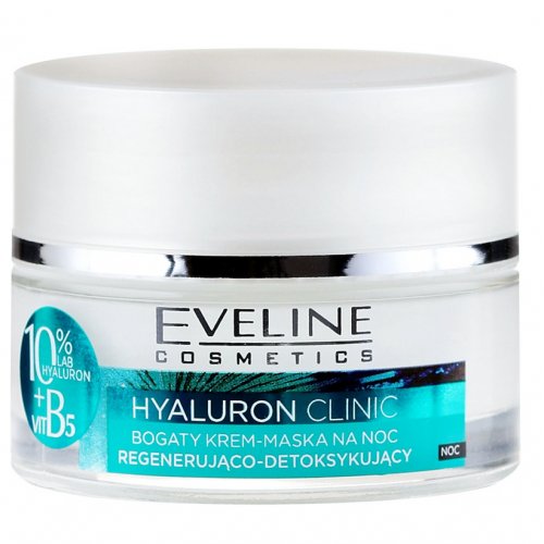 Crema regeneratoare si hranitoare de zi si noapte, Eveline Cosmetics Hyaluron Clinic B5, 50+, 50ml