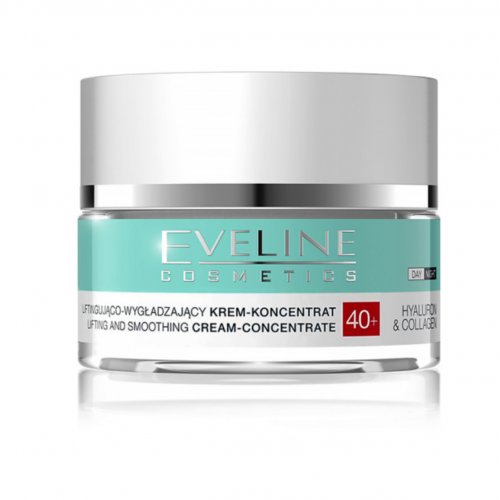 Crema Hyaluron si Collagen, pentru fermitatea pielii, anti-rid, Eveline Cosmetics 40+, 50ml