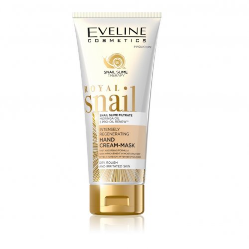 Cremă de mâini regeneratoare, Eveline Cosmetics Royal Snail cu extract de melc, 100ml