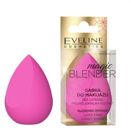 Beauty Blender Profesional, Magic Blender Eveline Cosmetics, buretel pentru machiaj, roz