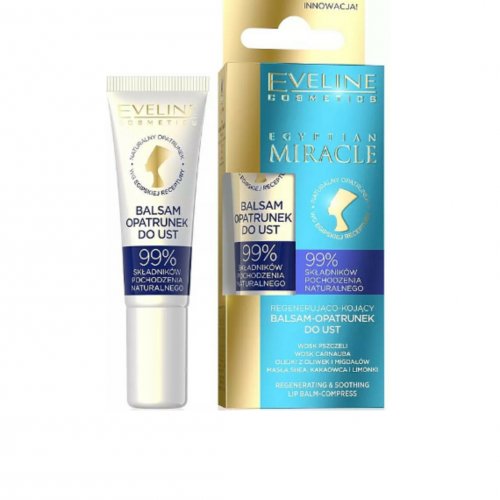 Balsam de buze Eveline Cosmetics Egyptian Miracle Lip Balm, 12ml