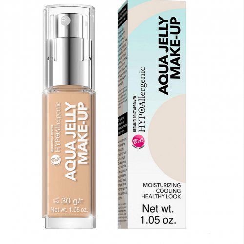 Bell HYPOAllergenic Aqua Jelly Fond de ten cu efect de racire, 30ml, 02 Light Sand
