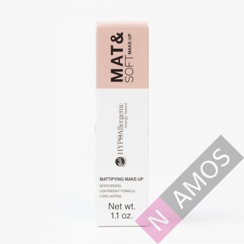 Bell Hypo Allergenic Mat&Soft, Fond de ten Hidratant, 01 Light Beige, 30ml