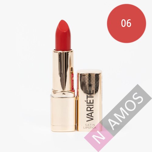 Eveline Cosmetics Variete Satin Lipstick, Ruj retractabil, Satinat, Nuanta 06
