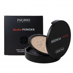 Pudra pentru fata, cu oglinda, Idealist Face, Ingrid Cosmetics, 00 Light