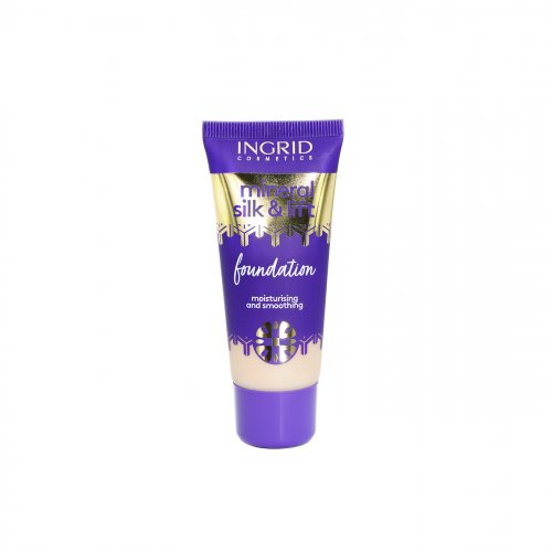 Fond de ten cu efect de lifting, Mineral Silk and Lift, Ingrid Cosmetics, 30 Natural Beige, 30ml