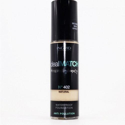 Fond de ten cu putere te adaptare a culorii, IDEAL Match, Ingrid Cosmetics, 30ml, 402 Natural