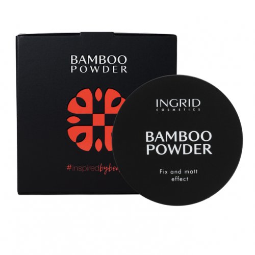 Pudra fixatoare, translucida, Bamboo Loose Powder, 8gr, Ingrid Cosmetics