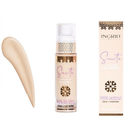 Fond de ten cu primer, Vegan, 03 Popular Nude, Ingrid Cosmetics, 30ml