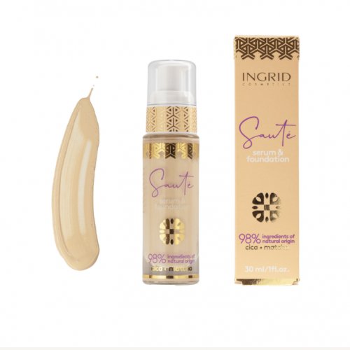 Fond de ten cu primer, Vegan, 05 Good Sun, Ingrid Cosmetics, 30ml