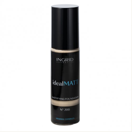 Fond de ten mat, Ideal Matt, Ingrid Cosmetics, SPF, 30ml, 300 Ivory