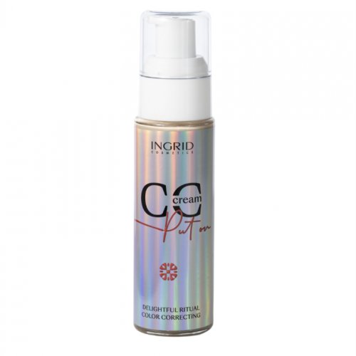 CC Cream, Crema corectoare cu acid hialuronic, Ingrid Cosmetics, 01 Porcelain