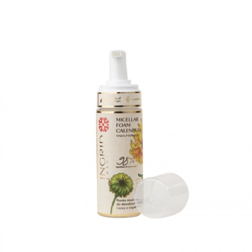 Spuma micelara de curatare a fetei, Vegana, cu musetel, Ingrid Cosmetics,150ml