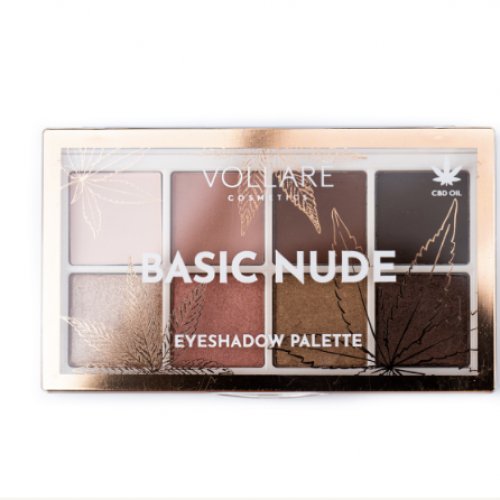 Trusa de farduri, 8 nuante, Basic Nude, Vollare Cosmetics