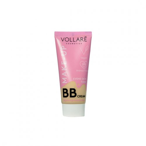BB Cream Vegan, Vollare Cosmetics, 01 Light Ivory, 30ml