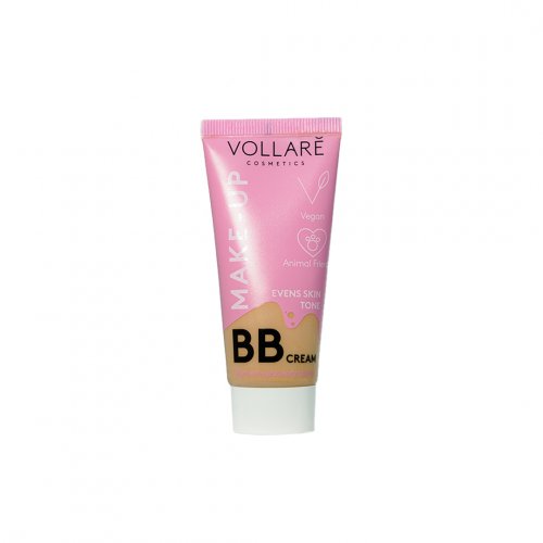 BB Cream Vegan, Vollare Cosmetics, 02 Soft Beige, 30ml