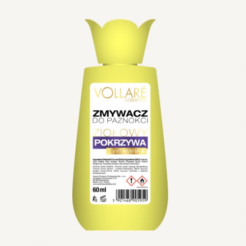 Dizolvant cu acetona cu extract de Urzici si Vitamina E, Vollare Cismetics, 60ml