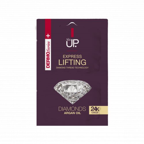 Masca de fata, 2 x 5ml, SkinUP, Diamond, Lifting si Luminozitate