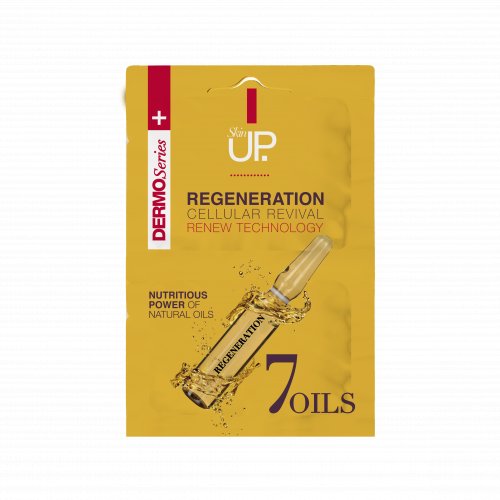 Masca de fata, 2 x 5ml, SkinUP, Regenerare Celulara, 7 Oils