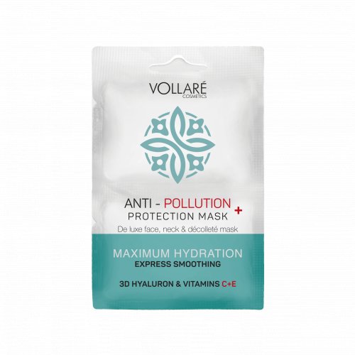 Masca de fata, 2 x 5ml, Vollare Cosmetics, Anti-Pollution Hydration Mask