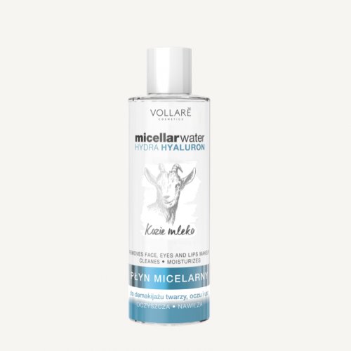 Apa micelara cu efect hidratant, Goat's Milk, 400ml, Vollare Cosmetics