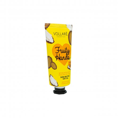 Scrub de maini, cu efect de netezire, Unt de Shea si Ovaz, Vollare Cosmetics 50ml