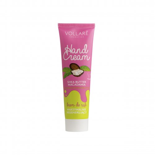 Crema de maini regeneranta, cu Unt de Shea si Macadamia, Vollare Cosmetics, 100ml
