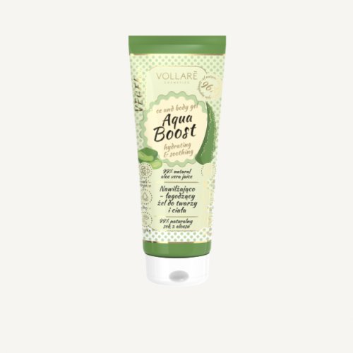 Gel hidratant pentru fata si corp, Vegan, cu extract de Aloe Vera, Vollare Cosmetics, 250ml