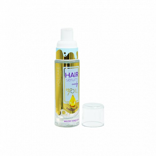 Ser pentru par cret, hidratare si definire bucle, cu ulei de Cocos, Vollare Cosmetics, 30ml