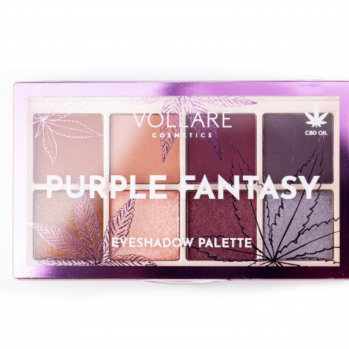 Trusa de farduri, 8 nuante, Purple Fantasy, Vollare Cosmetics