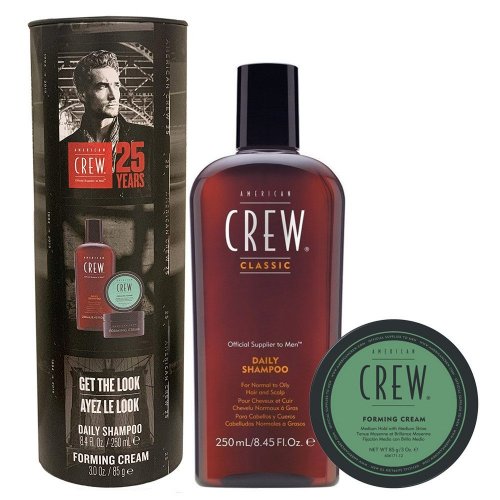 Set cadou barbati, Sampon si Crema de modelare a parului, American Crew Get the Look