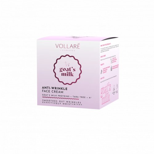 Crema anti-rid cu alge si proteina din lapte, Goat's Milk, Vollare Cosmetics, 50ml