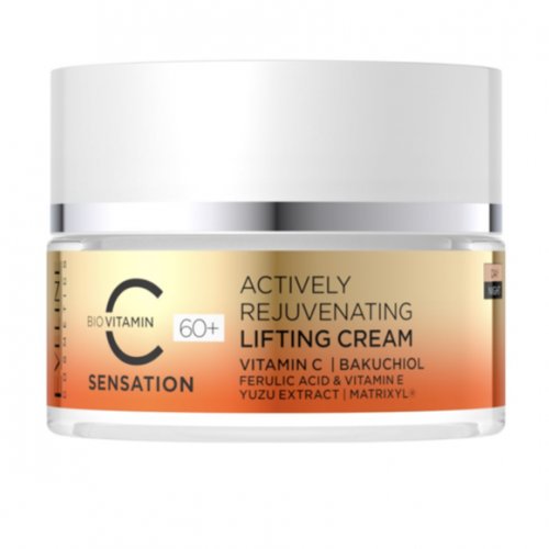 Cremă pentru fermitatea tenului 60+ Eveline Cosmetics C Sensation Intensly Firming Wrinkle Filling Cream,  50ml