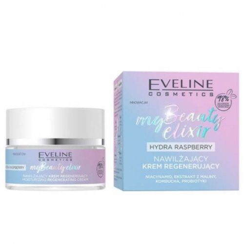 Cremă calmantă hidratanta, Eveline My Beauty Elixir Hydra Rasperry, 50ml