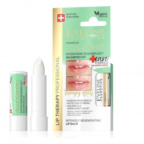 Strugurel intens reparator pentru buze uscate, Natural, Eveline Cosmetics