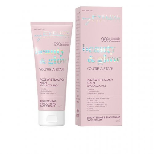 Crema de fata iluminatoare, You're a Star, Beauty and Glow, 75ml,  Eveline Cosmetics