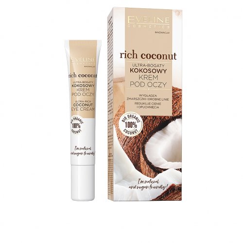 Crema de ochi, Rich Coconut, Eveline Cosmetics, 20ml