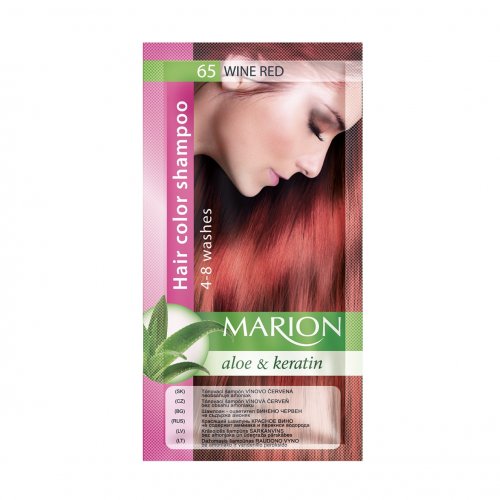 Nuantator par cu Aloe Vera si Keratina, Marion, 65 Wine Red, 40ml