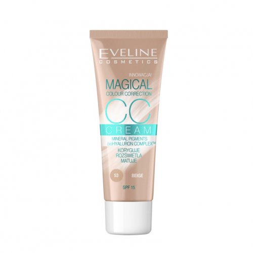 CC Cream Magical Colour Correction, 53 Beige, Eveline Cosmetics, 30ml