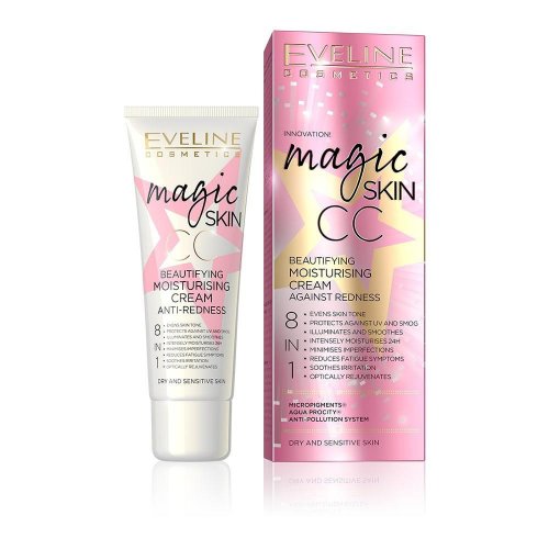 Crema impotriva rosetii, CC Cream Magic Skin, Eveline Cosmetics, 50 ml