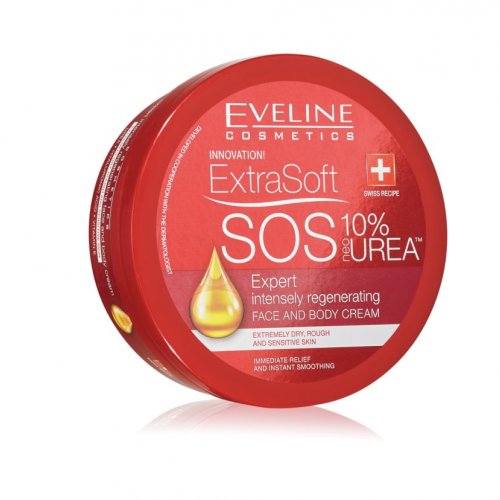 Crema de corp intens regeneratoare, SOS Extra Soft, Eveline Cosmetics, 175ml