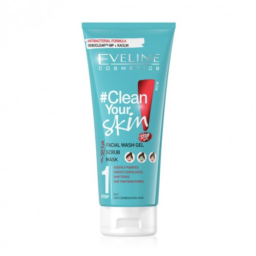 Gel de curatare fata, pentru ten gras, Clean your Skin, Eveline Cosmetics, 200ml