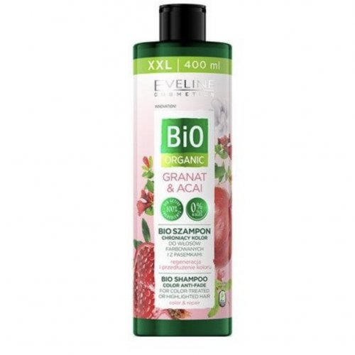 Sampon pentru protectia culorii, Bio Organic, cu Rodii si Acai, Eveline Cosmetics, 400ml