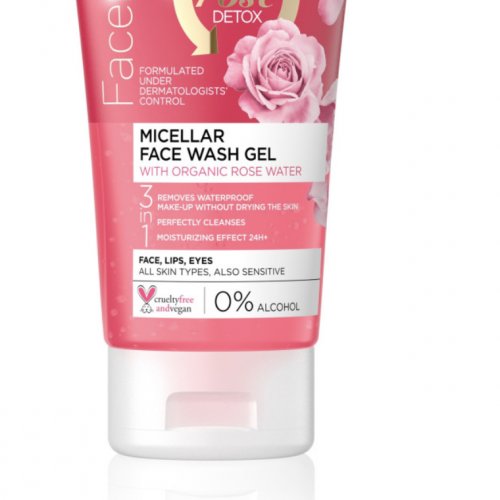 Gel de curatare fata cu apa de trandafir, Eveline Cosmetics, 200ml