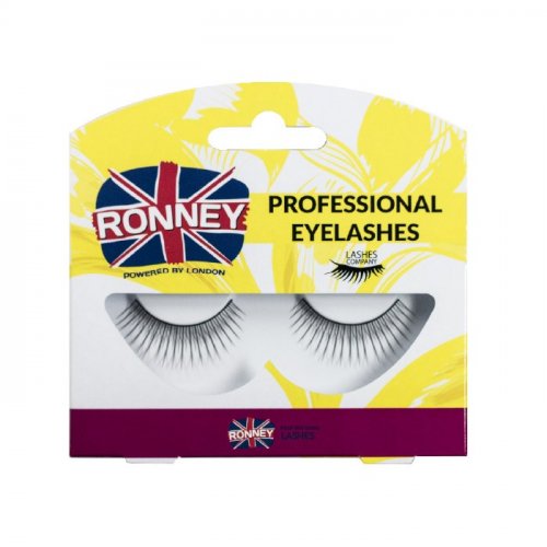 Gene false profesionale, din peri sintetici, 5x13x5mm, Ronney 022