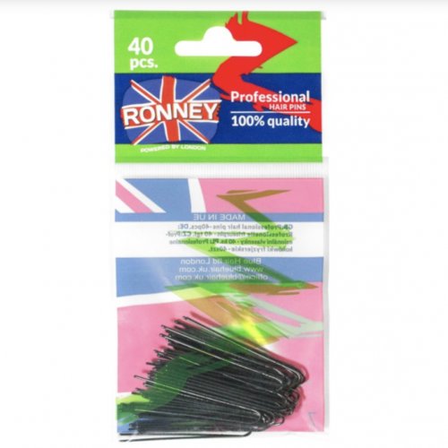 Agrafe de par, negre, A045/40, 40 bucati, Ronney
